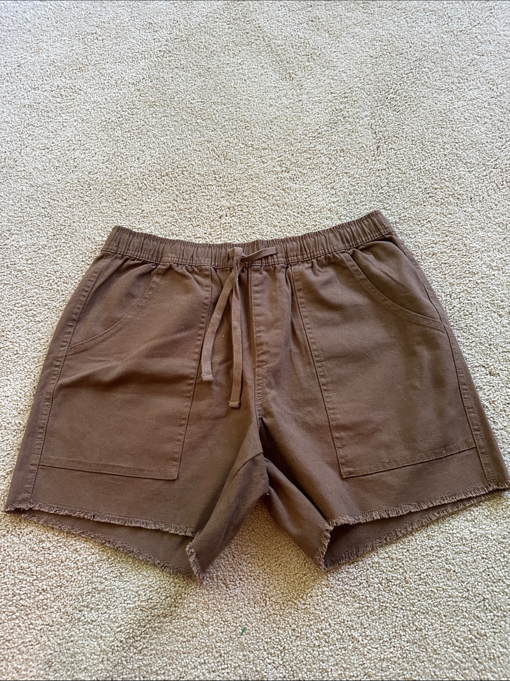 Katin raw hem shorts